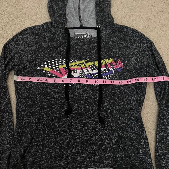 Volcom Terry hoodie bundle of 2, High low, drawstring, heather, kangaroo pocket - Picture 2 of 9